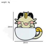 Cute Simple Style Animal Cartoon Character Alloy Stamping Stoving Varnish Plating Unisex Brooches sku image 31