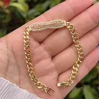 Classic Style Geometric Copper Inlay Zircon 18K Gold Plated Women's Bracelets main image 8
