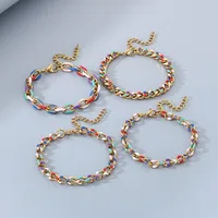 IG Style Geometric 304 Stainless Steel 18K Gold Plated Unisex Bracelets main image 4