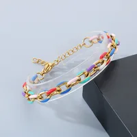 IG Style Geometric 304 Stainless Steel 18K Gold Plated Unisex Bracelets main image 5