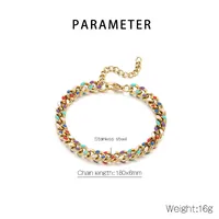 IG Style Geometric 304 Stainless Steel 18K Gold Plated Unisex Bracelets main image 2