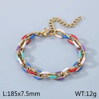 IG Style Geometric 304 Stainless Steel 18K Gold Plated Unisex Bracelets sku image 4