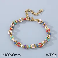 IG Style Geometric 304 Stainless Steel 18K Gold Plated Unisex Bracelets sku image 3