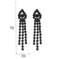 1 Pair Vacation Simple Style Solid Color Inlay Copper Rhinestones Ear Studs main image 2