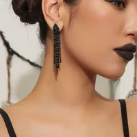 1 Pair Vacation Simple Style Solid Color Inlay Copper Rhinestones Ear Studs sku image 6