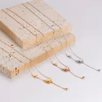 Casual Simple Style Round Butterfly 304 Stainless Steel Women's Necklace main image 4