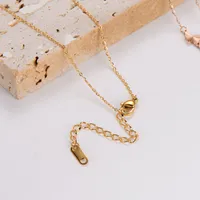Casual Simple Style Round Butterfly 304 Stainless Steel Women's Necklace main image 5