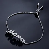 Casual Modern Style Simple Style Letter Alloy Rhinestone Mother'S Day Women's Bracelets main image 7