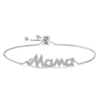 Casual Modern Style Simple Style Letter Alloy Rhinestone Mother'S Day Women's Bracelets sku image 2