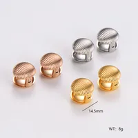 1 Pair Hip-Hop Retro Simple Style Round 304 Stainless Steel Ear Studs main image 2