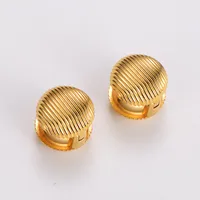 1 Pair Hip-Hop Retro Simple Style Round 304 Stainless Steel Ear Studs sku image 3
