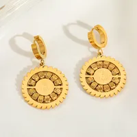 1 Pair Basic Simple Style Oval Water Droplets 304 Stainless Steel 18K Gold Plated Drop Earrings main image 6
