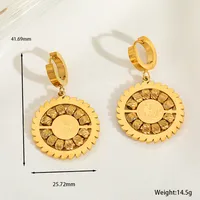 1 Pair Basic Simple Style Oval Water Droplets 304 Stainless Steel 18K Gold Plated Drop Earrings sku image 4