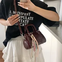 Women's Pu Leather Solid Color Classic Style Streetwear Pillow Shape Zipper Handbag Crossbody Bag main image 2