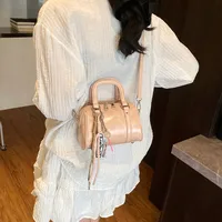Women's Pu Leather Solid Color Classic Style Streetwear Pillow Shape Zipper Handbag Crossbody Bag main image 7