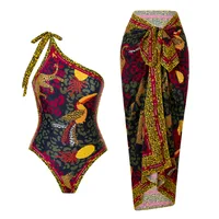 Women's Sexy Bohemian 2 Pieces Set One Piece Swimwear main image 1