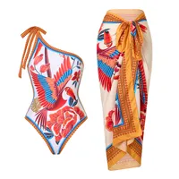 Women's Sexy Bohemian 2 Pieces Set One Piece Swimwear main image 2