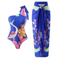 Women's Casual Elegant Lady Bohemian 2 Pieces Set One Piece Swimwear main image 1
