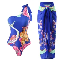 Women's Casual Elegant Lady Bohemian 2 Pieces Set One Piece Swimwear sku image 7