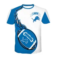 Men's Letter Color Block Football Casual Round Neck Short Sleeve Loose Men's T-shirt main image 5