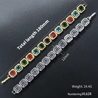 Elegant Luxurious Shiny Geometric Copper Plating Inlay Zircon 18K Gold Plated Women's Bracelets main image 2