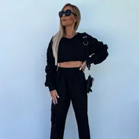 Casual Daily Women's Sexy Simple Style Solid Color Cotton Blend Pants Sets Shorts Sets sku image 12