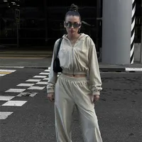 Casual Daily Street Women's Simple Style Solid Color Cotton Blend Pants Sets Shorts Sets sku image 1