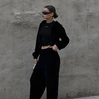 Casual Daily Street Women's Simple Style Solid Color Cotton Blend Pants Sets Shorts Sets sku image 6