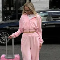 Casual Daily Street Women's Simple Style Solid Color Cotton Blend Pants Sets Shorts Sets sku image 20