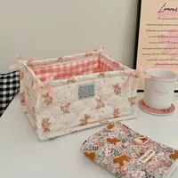 Cute Bear Strawberry Cloth Storage Box sku image 1