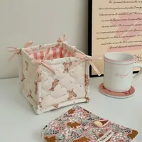 Cute Bear Strawberry Cloth Storage Box sku image 2