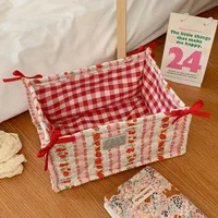 Cute Bear Strawberry Cloth Storage Box sku image 10