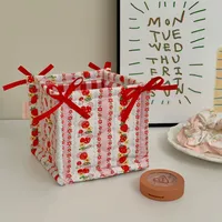 Cute Bear Strawberry Cloth Storage Box sku image 4