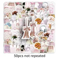 1 Set Cake School Graduation PVC Self-adhesive Princess Cute Stickers sku image 1