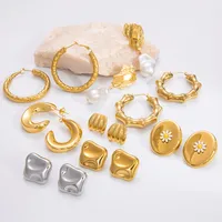 1 Pair Elegant Glam Luxurious Infinity 304 Stainless Steel Earrings main image 1