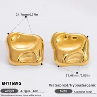 1 Pair Elegant Glam Luxurious Infinity 304 Stainless Steel Earrings sku image 4