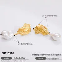1 Pair Elegant Glam Luxurious Infinity 304 Stainless Steel Earrings sku image 7