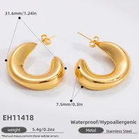 1 Pair Elegant Glam Luxurious Infinity 304 Stainless Steel Earrings sku image 6