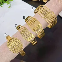 Retro Classic Style Geometric Leaf 304 Stainless Steel Plating 18K Gold Plated Women's Bangle main image 2