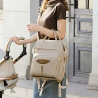 Portable Baby Diaper Bag  Large Capacity Out-of-Home Storage Bag Independent Milk Warehouse Multi-Compartment Mummy Backpack main image 1