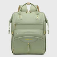 Portable Baby Diaper Bag  Large Capacity Out-of-Home Storage Bag Independent Milk Warehouse Multi-Compartment Mummy Backpack sku image 1