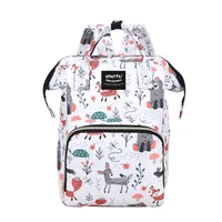 Mummy Bag  New Stylish And Lightweight Multifunctional Baby Bag Backpack Large Capacity Breastmilk Storage Mummy Backpack sku image 6
