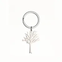 Simple Style Commute Life Tree 304 Stainless Steel Bag Pendant Keychain main image 3
