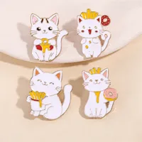 Cartoon Style Cute Cartoon Cat Alloy Plating Women's Brooches main image 5