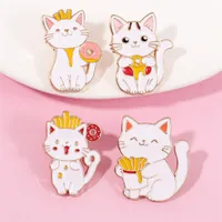 Cartoon Style Cute Cartoon Cat Alloy Plating Women's Brooches main image 3