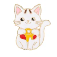 Cartoon Style Cute Cartoon Cat Alloy Plating Women's Brooches sku image 37