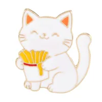 Cartoon Style Cute Cartoon Cat Alloy Plating Women's Brooches sku image 39