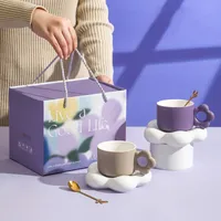 Casual Solid Color Ceramics Mug 1 Piece main image 1