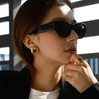 Modern Style Geometric 304 Stainless Steel Women's Rings Earrings main image 10
