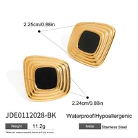Modern Style Geometric 304 Stainless Steel Women's Rings Earrings sku image 2